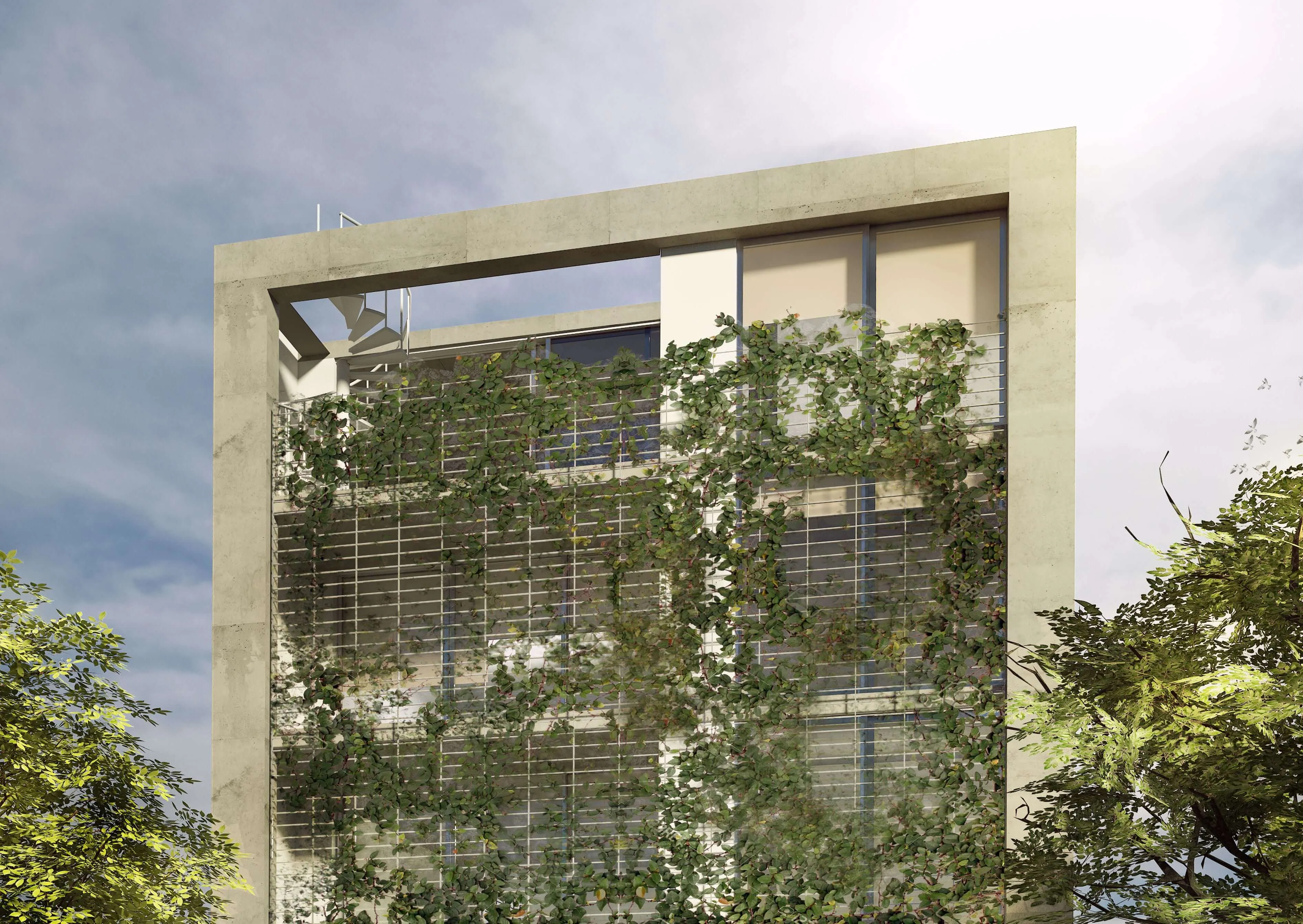 Vista exterior del proyecto Edificio LD, Ciudad de Buenos Aires, Argentina.