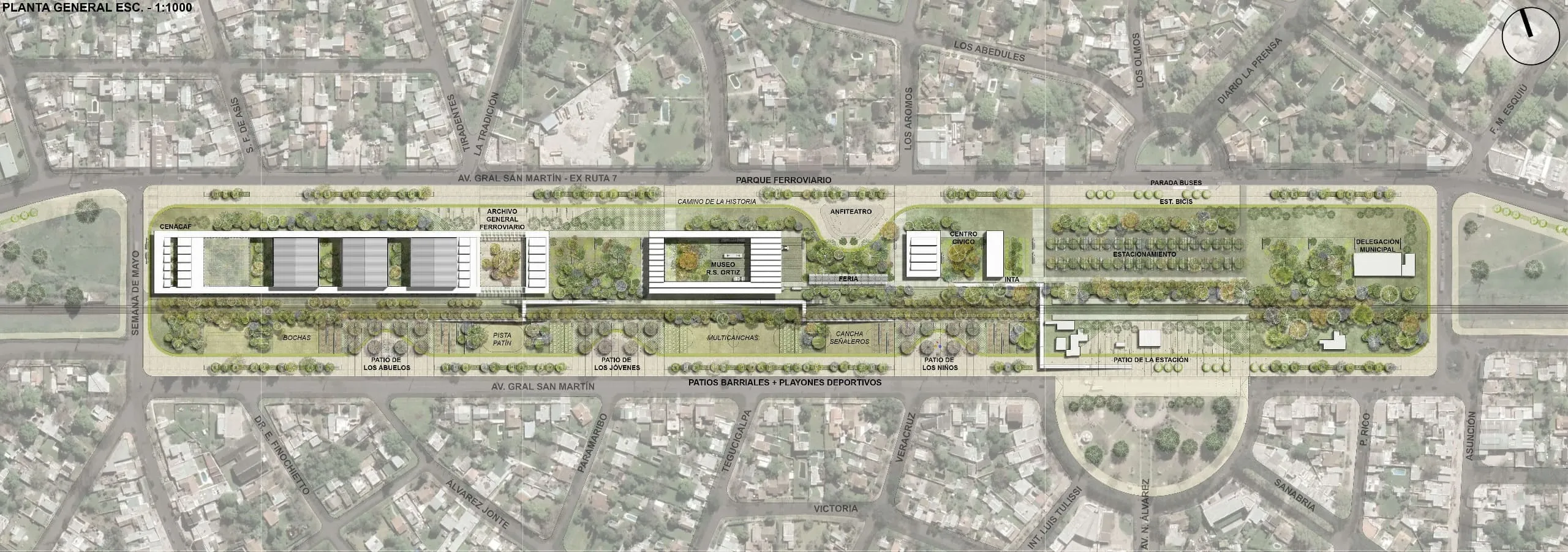 Master plan - Polo Ferrocultural, Francisco Álvarez, Buenos Aires, Argentina.