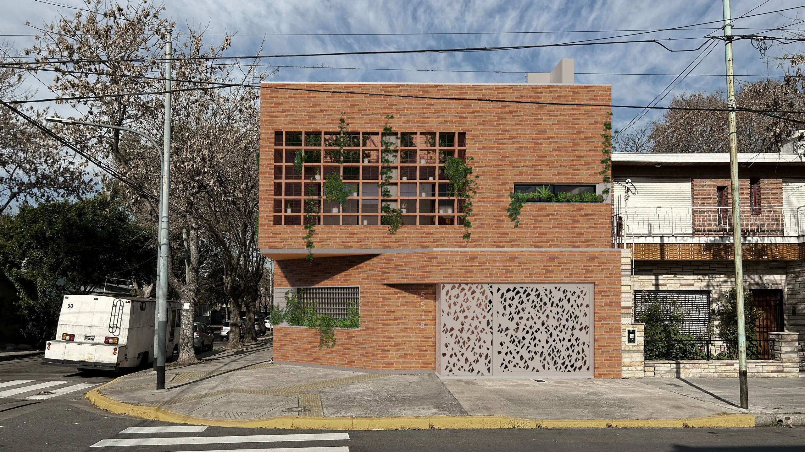 Vista exterior 02 - Casa MYJ, Ciudad de Buenos Aires, Argentina.