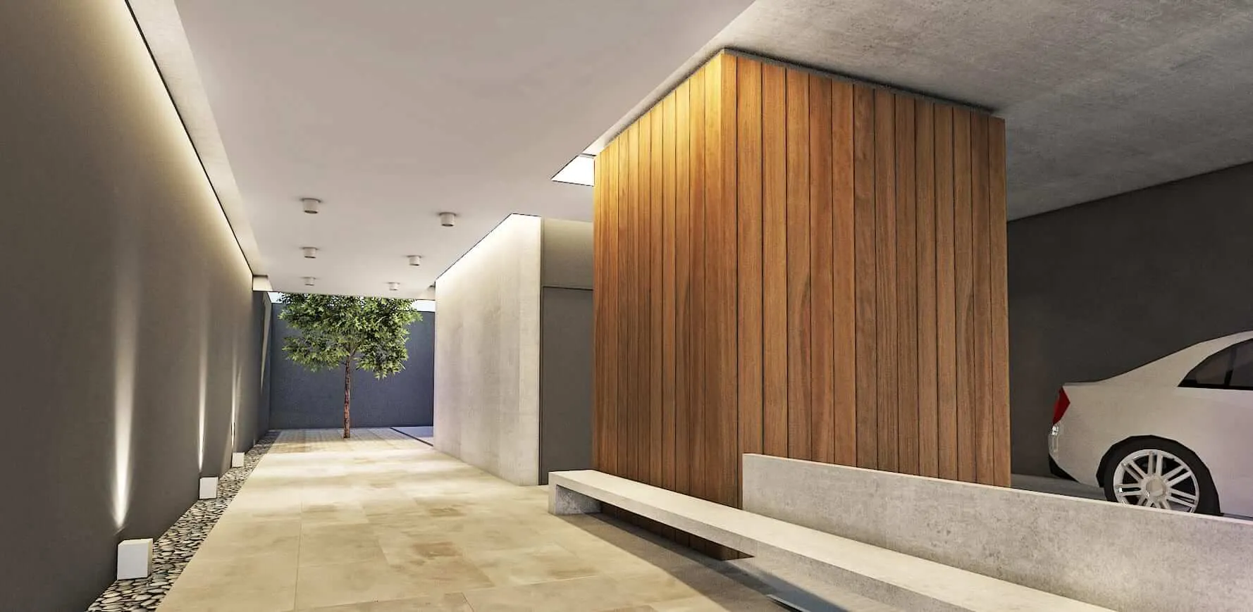 Vista interior planta baja - Edificio BRD, Ciudad de Buenos Aires, Argentina.