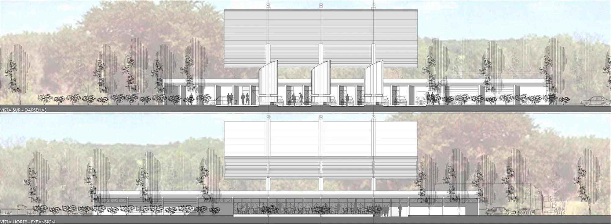 Vistas de arquitectura - Estación de Servicios Sustentable, Paraná, Entre Ríos, Argentina.