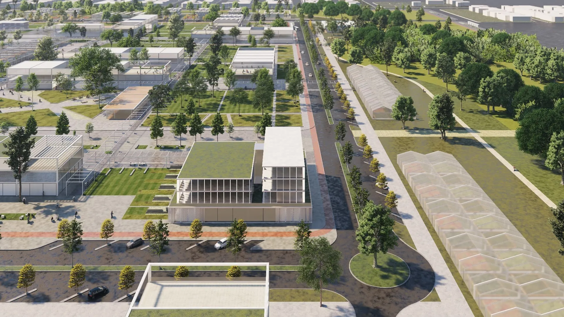 Vista aérea 02 - Polo de Innovación UCC, Córdoba, Argentina.