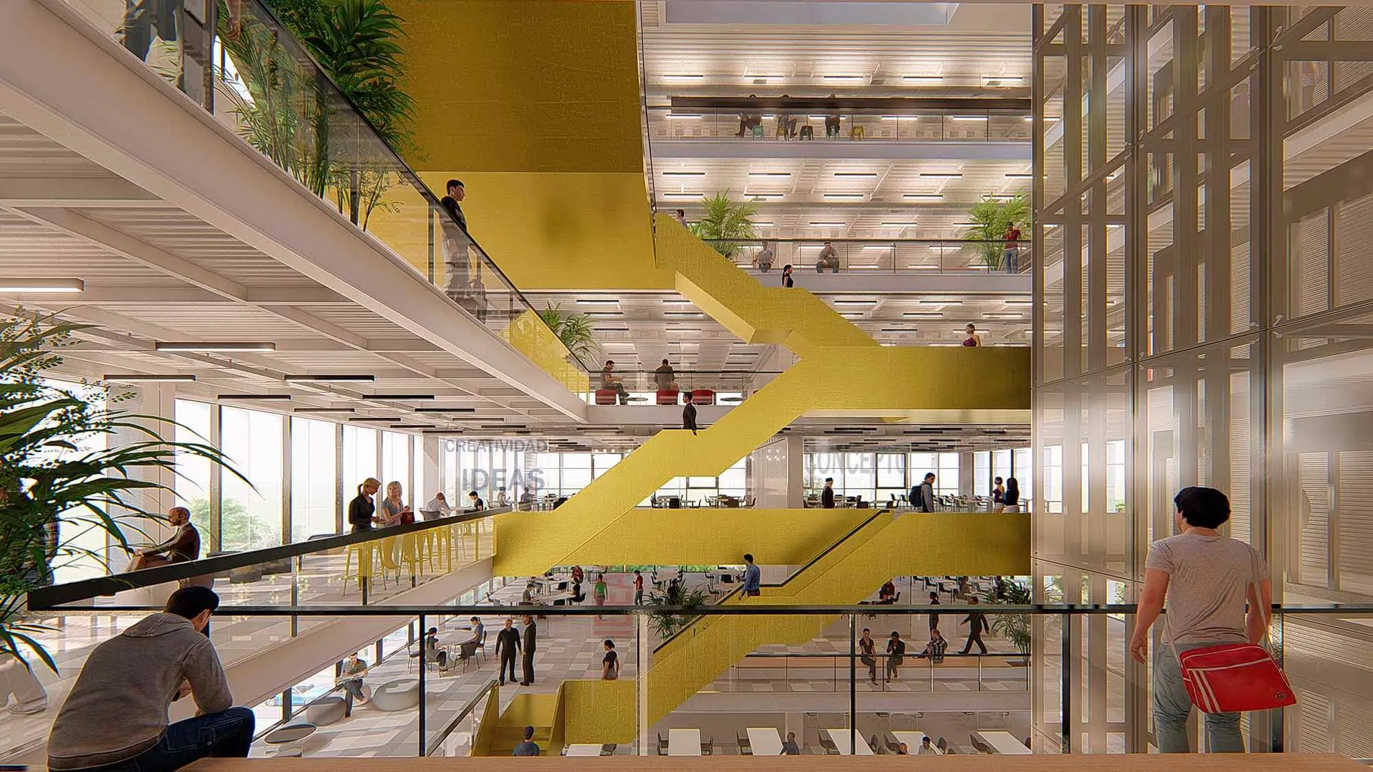 Vista interior 03 - Edificio para la Educación del Futuro, Ciudad de Buenos Aires, Argentina.