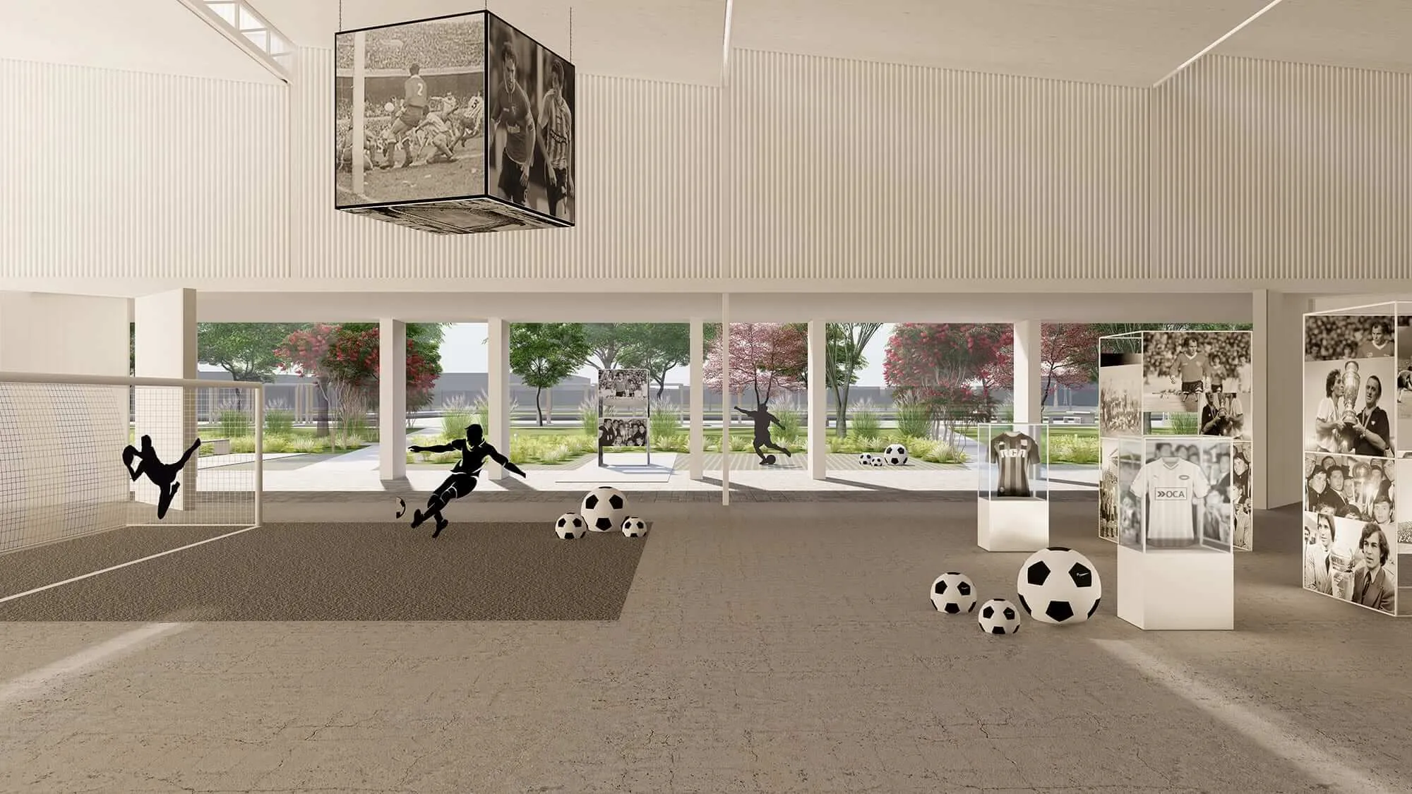 Vista peatonal 06 - Museo del Fútbol, Avellaneda, Buenos Aires, Argentina.