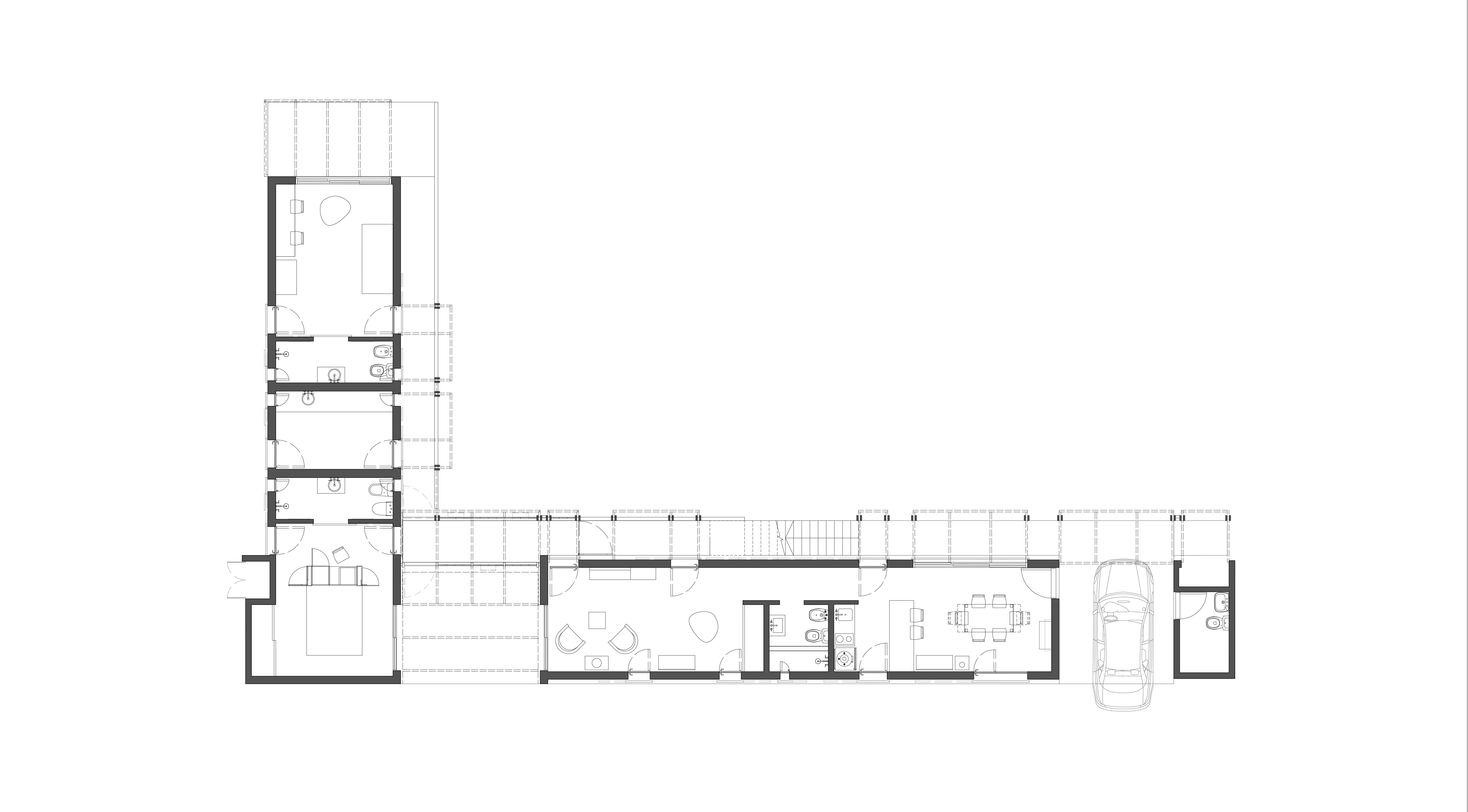 Planta general - Casa VL, San Antonio de Areco, Buenos Aires, Argentina.