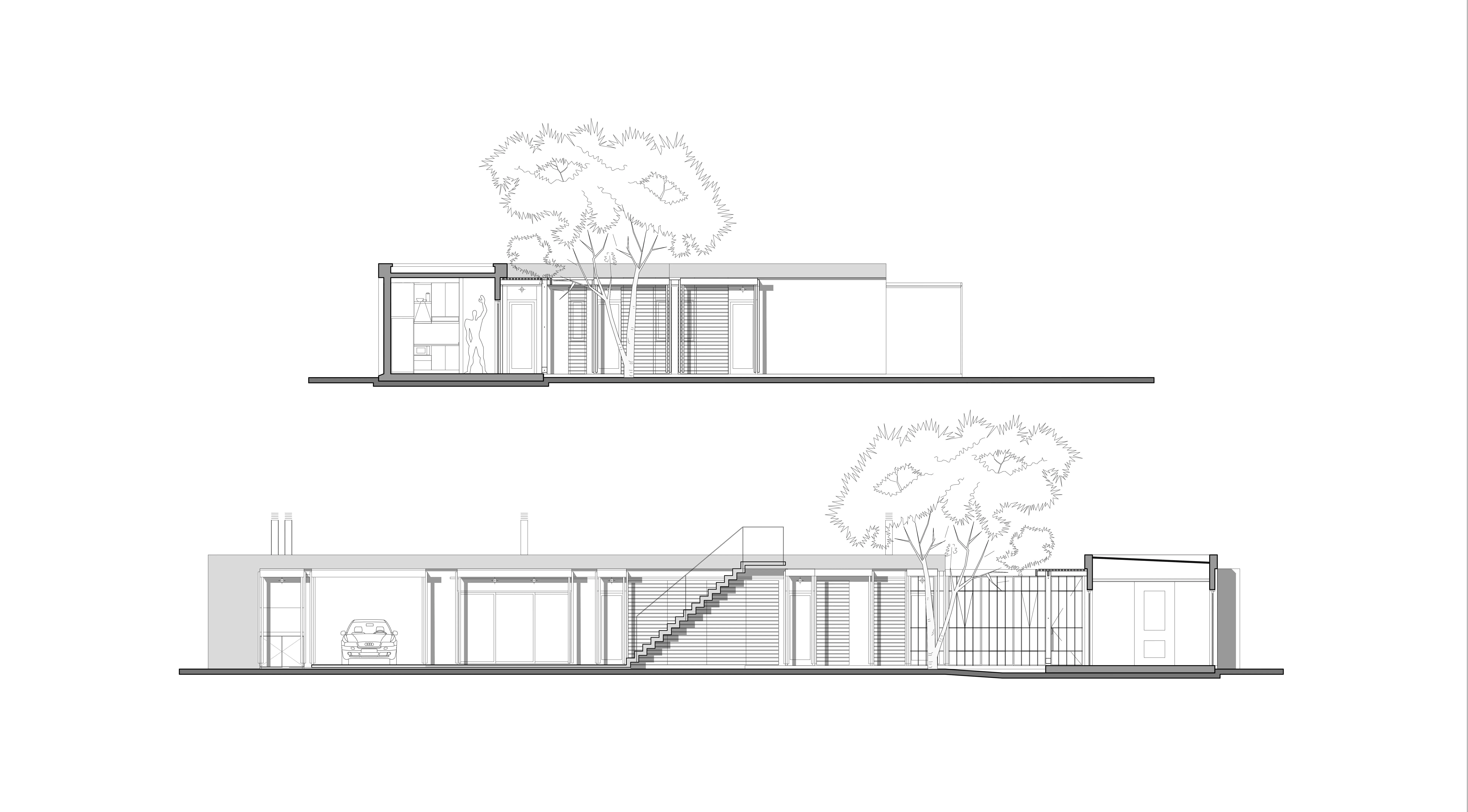 Cortes y vistas 01 - Casa VL, San Antonio de Areco, Buenos Aires, Argentina.